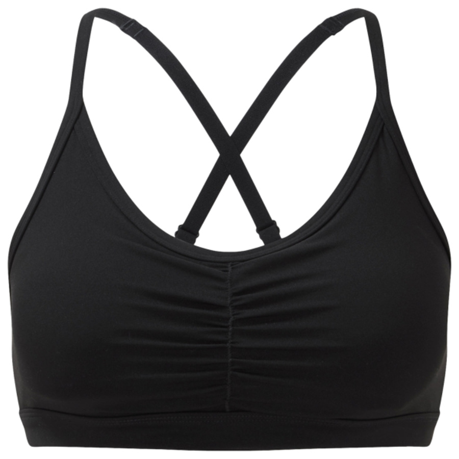 Women's TriDri® ruched sports bra (medium impact) Thumbnail
