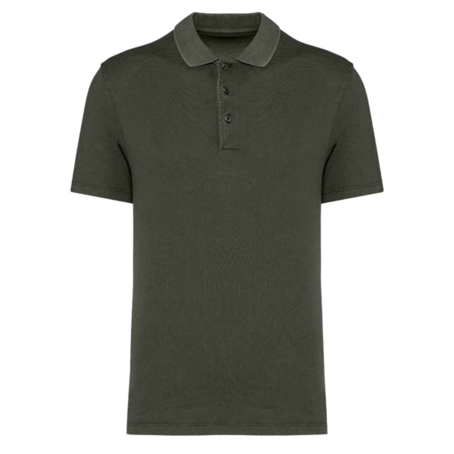 Native Spirit Washed Jersey Polo Shirt Thumbnail
