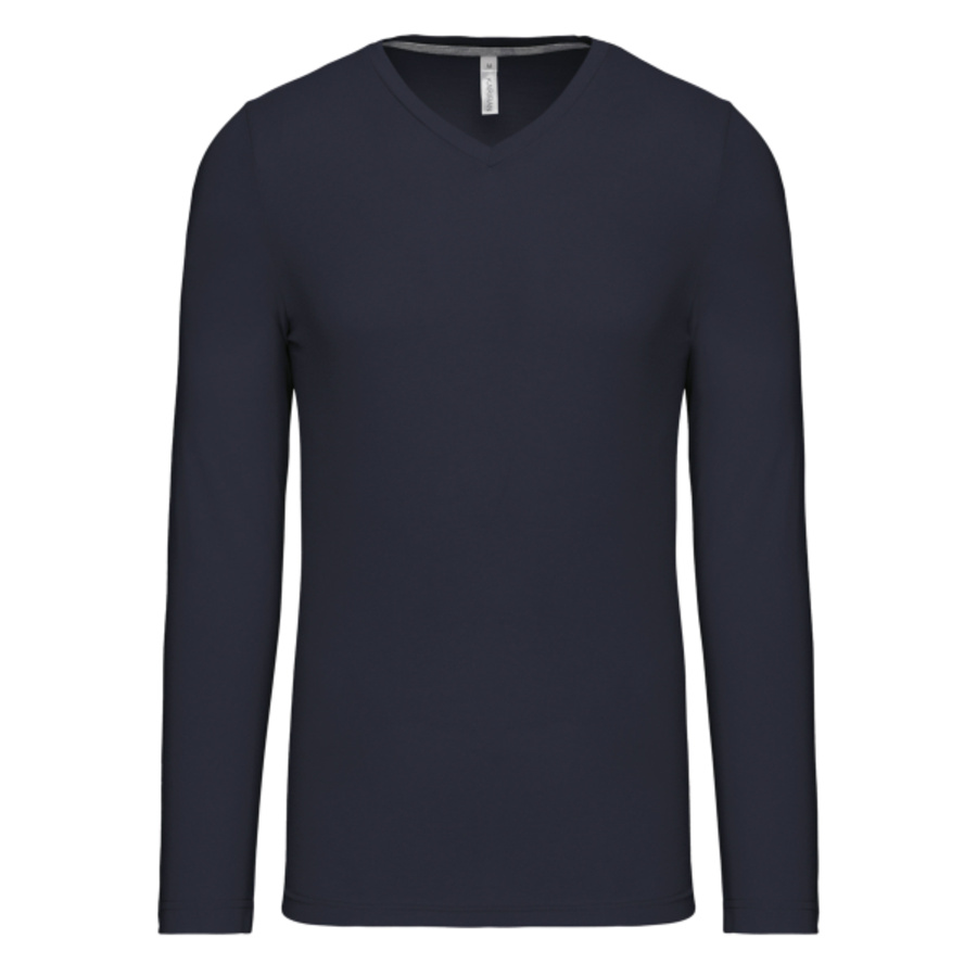 Men's long-sleeved V-neck T-shirt Thumbnail