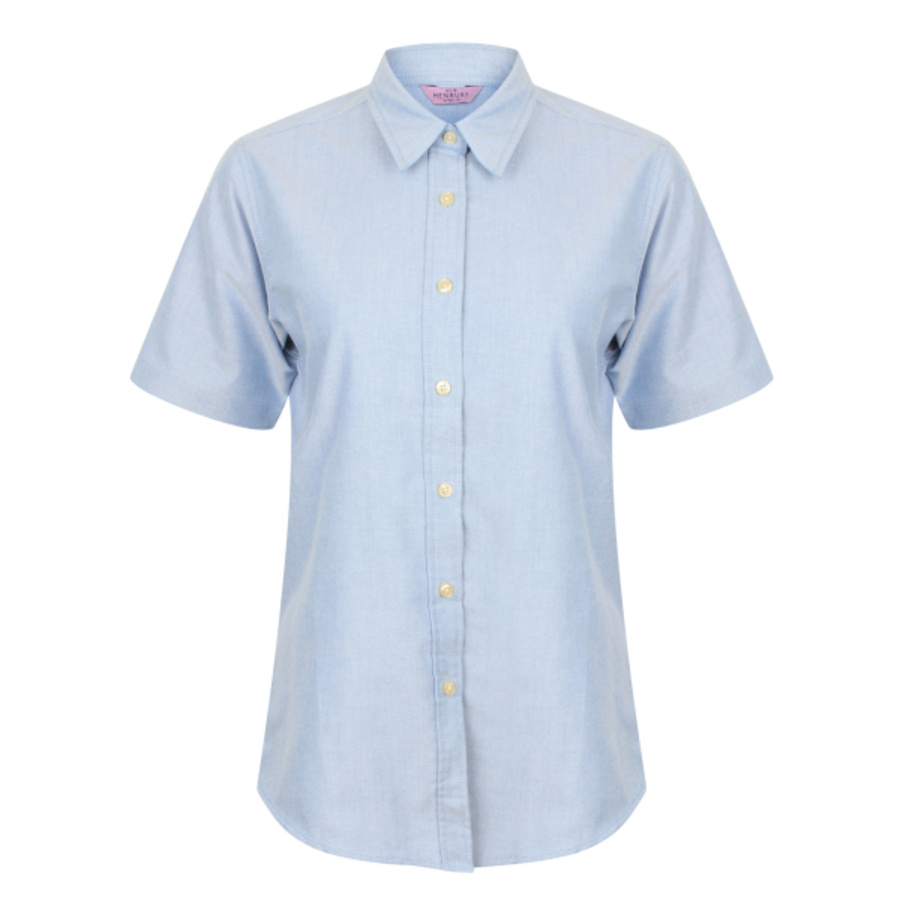 Women's short sleeve classic Oxford shirt Thumbnail