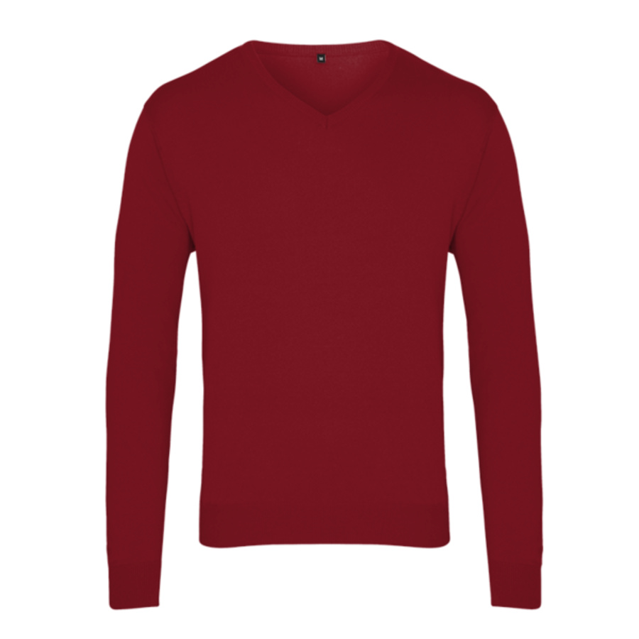 V-neck knitted sweater Thumbnail