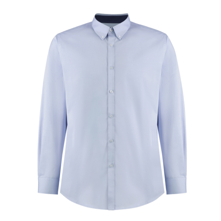 Contrast premium Oxford shirt (button-down collar) long-sleeved (tailored fit) Thumbnail