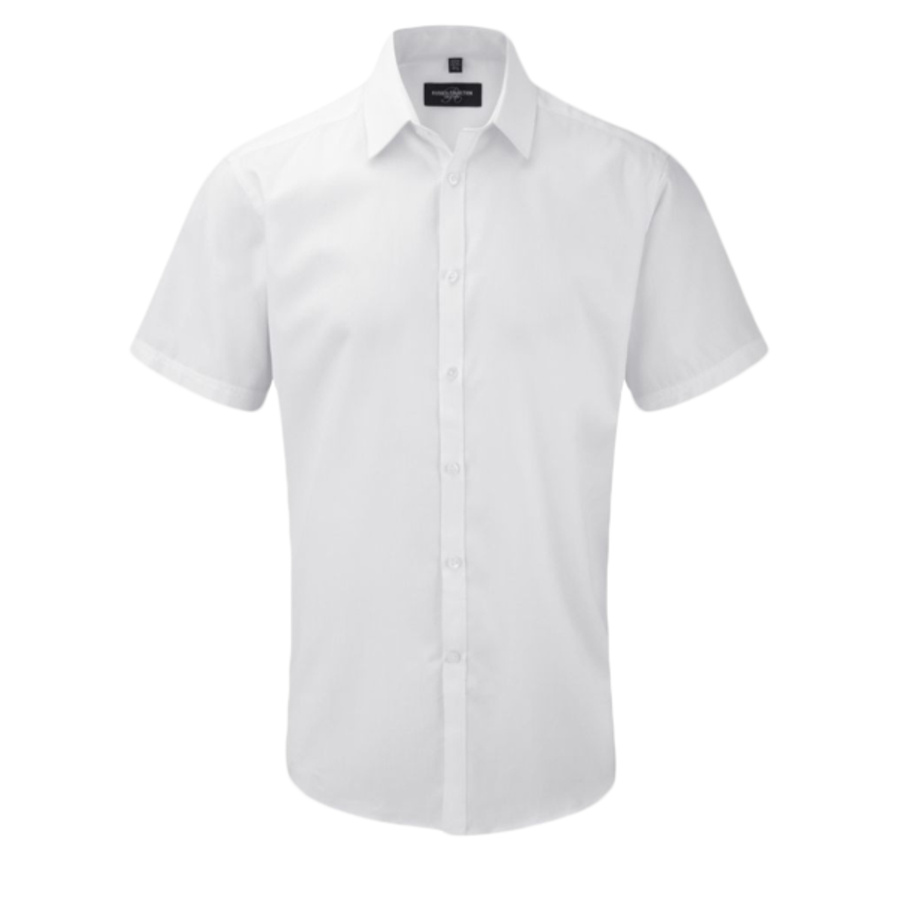 Short sleeve herringbone shirt Thumbnail