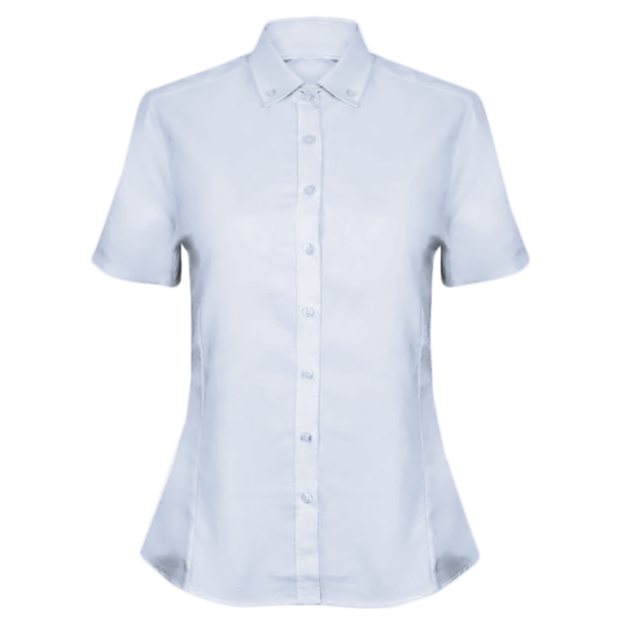 Women's modern short sleeve Oxford shirt Thumbnail