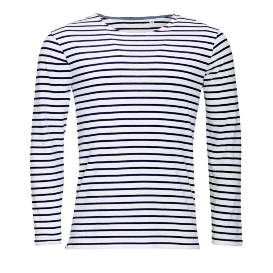 SOL'S Marine Long Sleeve Striped T-Shirt Thumbnail