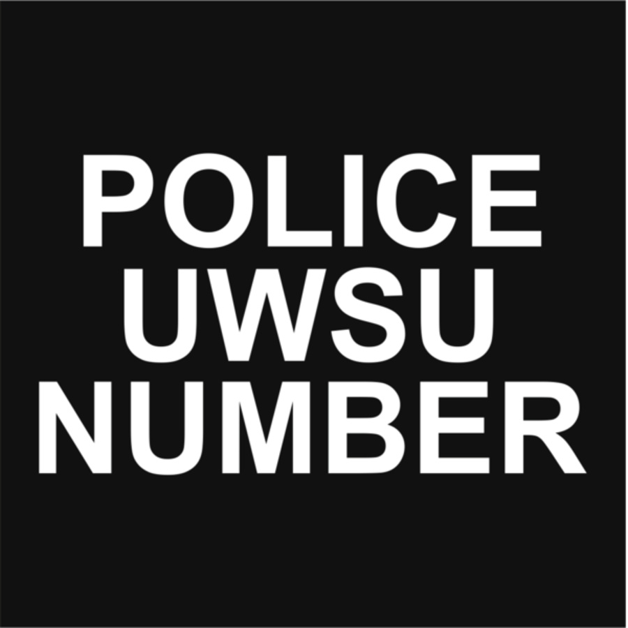 Police Diver Name Patch  Thumbnail