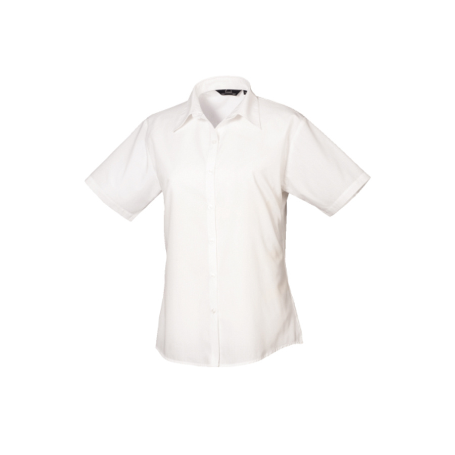 Women's short sleeve poplin blouse Thumbnail